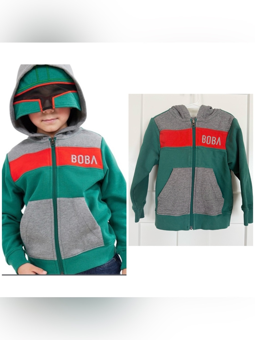 Hanna Andersson Star Wars Boba Fett Hoodie Size 4